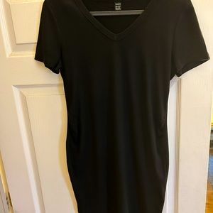 SHEIN maternity XL basic plain black fitted dress